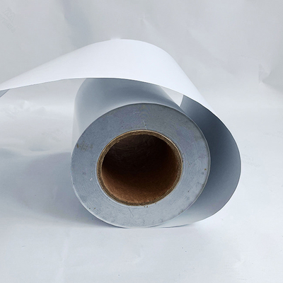 Klebender Reifen-Kleber-Aufkleber materielles TG1734 beschichteter AluminiumArt Paper mit weißer Zwischenlage des Pergamin-80G