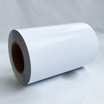 Klebender Reifen-Kleber-Aufkleber materielles TG1734 beschichteter AluminiumArt Paper mit weißer Zwischenlage des Pergamin-80G
