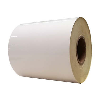 Geworfene überzogener Aufkleber-Papierrolle HM0133 mit weißer Pergaminzwischenlage
