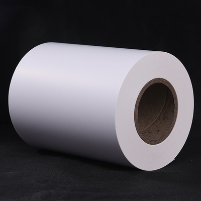 Aufkleber-Material HM2533 Matte Thermal Transfer Vellum Adhesive mit weißer Pergaminzwischenlage für die Barcodeherstellung
