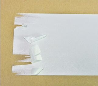 Zerstörerisches Etikettenmaterial, zerbrechliches Aufkleberpapier