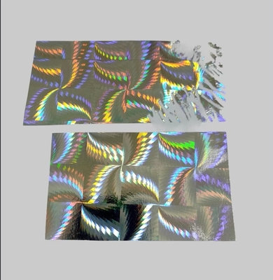 Holographische Film zerstörerische Etiketten Material zerbrechliches Aufkleberpapier