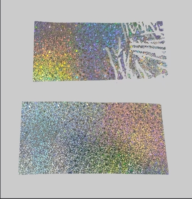 Holographische Film zerstörerische Etiketten Material zerbrechliches Aufkleberpapier