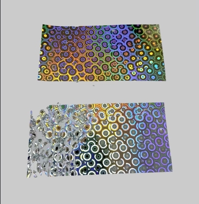 Holographische Film zerstörerische Etiketten Material zerbrechliches Aufkleberpapier