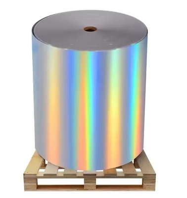 Klebstoff Holografische Folie Klebstoffetikettstock Klebstofffolie WG4733 mit Oberbeschichtung