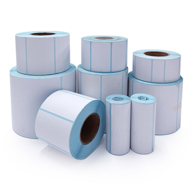 BPA-freie Klebstoff-Barcode-Aufkleber Thermische Aufkleber Sack-Aufkleber mit gelbem oder blauem Glasliner