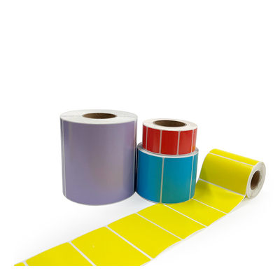 Aufkleber aus thermischem Papier mit Glasfolie