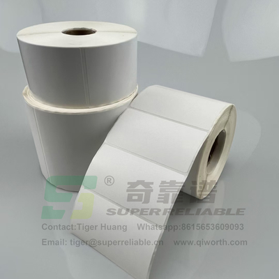 Semi-Glossy Papier Klebstoff Barcode Aufkleber Kunst Papier Klebstoff Aufkleber durch Band gedruckt