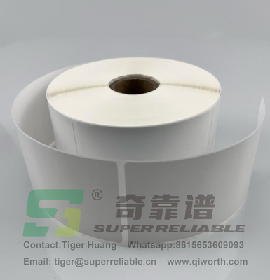 Semi-Glossy Papier Klebstoff Barcode Aufkleber Kunst Papier Klebstoff Aufkleber durch Band gedruckt