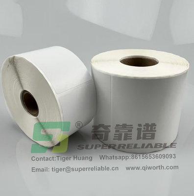 Semi-Glossy Papier Klebstoff Barcode Aufkleber Kunst Papier Klebstoff Aufkleber durch Band gedruckt
