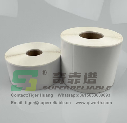 Semi-Glossy Papier Klebstoff Barcode Aufkleber Kunst Papier Klebstoff Aufkleber durch Band gedruckt