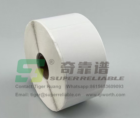 Semi-Glossy Papier Klebstoff Barcode Aufkleber Kunst Papier Klebstoff Aufkleber durch Band gedruckt