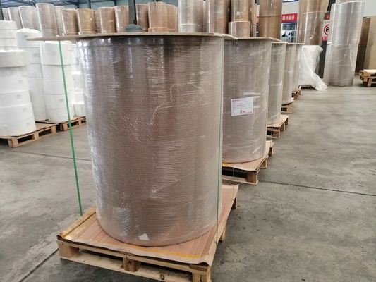 Semi-glänzendes Papier-Klebstoff für Wärmeübertragung Klebstoffpapier für Wärmeübertragung Klebstoffpapier-Etikettstock Jumbo Roll HM1133