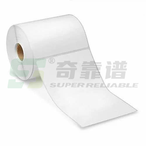 100 mm*150 mm Klebstofffrachtbrief Klebstoffthermisches Etikett Leerzeichen in Rollen mit Glasfolie