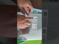 WG3733 Helle Silber PET mit weißer Glasliner