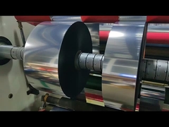 WG4615 Mentalized Bright Silver PP Film Klebeetikett Material mit klarem PET-Liner